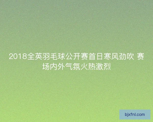 2018全英羽毛球公开赛首日寒风劲吹 赛场内外气氛火热激烈